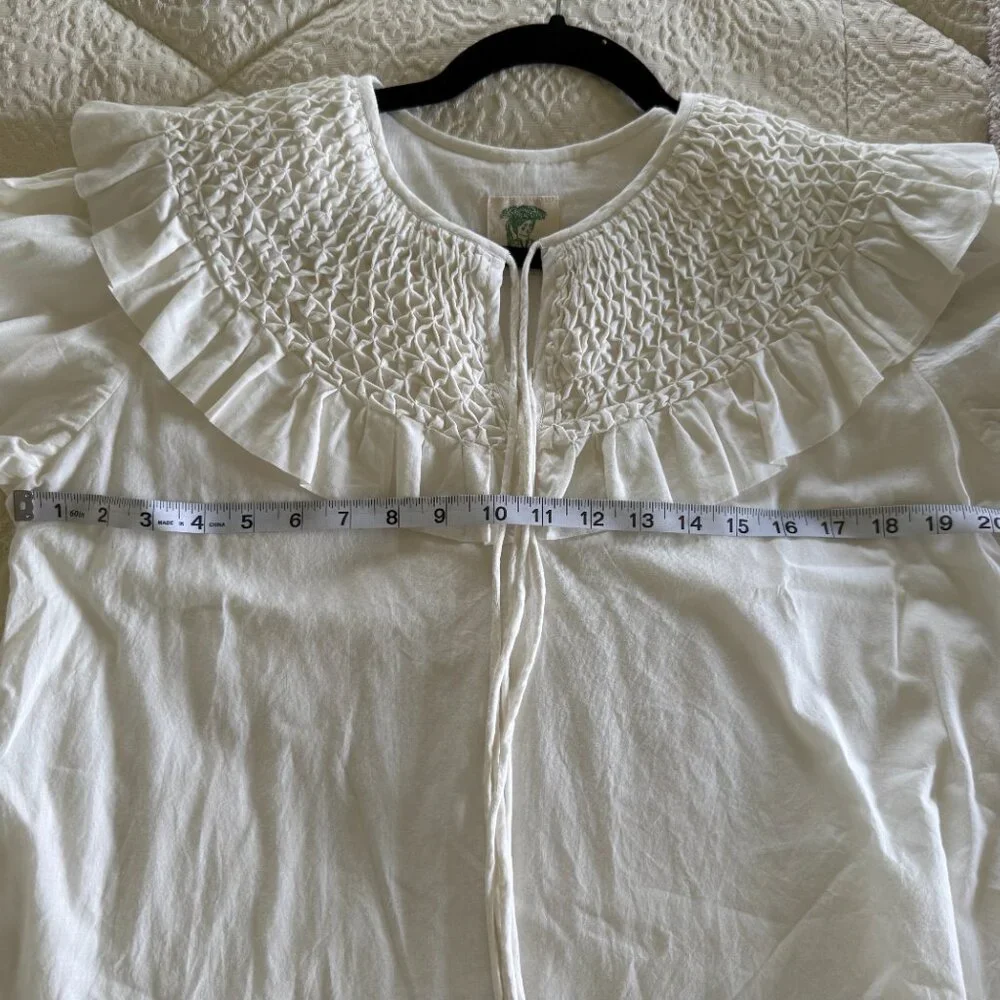 VGUC Daydress Esme Blouse White Size S - Picture 4 of 5